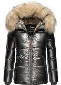 Navahoo Damen Winterjacke "Tikunaa", grau, modisch, Gr. XL, Oberstoff: 100% Nylon, Futter: 100% Polyester, Wattierung: 100% Polyester, Ärmelfutter: