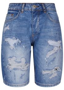 2Y STUDIOS Herren Shorts "2Y Studios Herren 2Y Destroyed Denim Shorts", blau, Gr. 31, unifarben, 97% Baumwolle, 3% Elasthan, Hosen