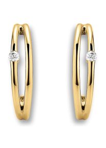 ONE ELEMENT Damen Paar Ohrhänger "Zirkonia Ohrringe Ohrstecker aus 333 Gelbgold", Damen,mit Zirkonia, Gelbgold 333, gold, Gelbgold 333, Ohrringe,
