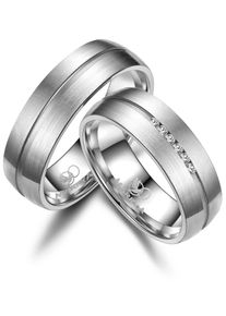 MARRYA Damen Partnerring "Titan Ringe Trauringe Eheringe Partnerringe", 60, Titan, silber, Titan, Fingerringe