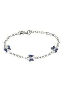 Vivance Armband "925/- Sterling Silber Schmetterling", 14-16cm, Silber 925 (Sterlingsilber), weiß, Silber 925 (Sterlingsilber), Armbänder