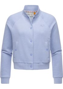 Ragwear Damen Bomberjacke "Simonette", blau, modisch, Gr. L, Material: 70% Baumwolle, 30% Polyester, Jacken, stylische Damen Collegejacke für den
