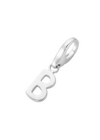 Damen Charm Buchstabe "Buchstabe B, Silber 925", silber, Giorgio Martello MILANO, Silber 925 (Sterlingsilber), Charms