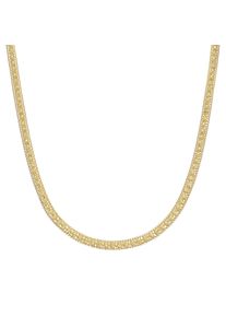 Smart Jewel Damen Collier "effektvolle Schlauchkette, Silber 925", 45cm, Silber 925 (Sterlingsilber), gold, Silber 925 (Sterlingsilber), Halsketten
