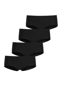 Lascana Damen Hipster, Gr. 32, schwarz, Obermaterial: 95% Baumwolle, 5% Elasthan, unifarben, Unterhosen, aus elastischer Baumwolle