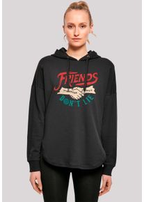 F4NT4STIC Damen Kapuzenpullover "Stranger Things Friends Dont Lie Hands", schwarz, casual, Gr. M, Obermaterial: 100% Baumwolle, Pullover, Premium