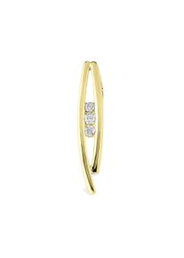 OROLINO Damen Ketten-Anhänger "Gold 585 mit 3x Brillant zus. 0,10ct.", ONE-SIZE, 0,10 ct SI = kleine Einschlüsse, Gold, 1,3 g, gelb, Gold,