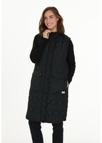 WEATHER REPORT Damen Steppweste "Beah", schwarz, casual, Gr. 40, 100% Polyester, Westen, mit praktischen Pattentaschen