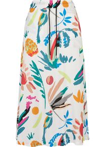 Urban Classics Damen Jerseyrock "Urban Classics Damen Ladies Viscose Midi Skirt", beige, Gr. L, 100% Viskose, Röcke