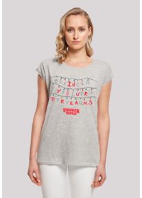 F4NT4STIC Damen T-Shirt "Stranger Things In Your Dreams", grau, casual, Gr. XXXL, Obermaterial: 100% Baumwolle, Shirts, Premium Qualität