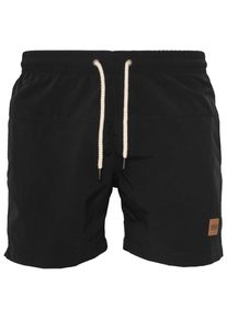 Urban Classics Herren Badeshorts "Urban Classics Herren Block Swim Shorts", schwarz, Gr. S, 100% Polyamid, Badehosen