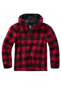 Brandit Herren Anorak "Brandit Herren Teddyfleece Worker Pullover", rot, casual, Gr. XXL, unifarben, 100% Polyester, Jacken