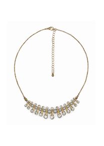 Steuer Damen Collierkettchen "Collier gold mit Perlen", 50cm, Metall, gelb, Metall, Halsketten
