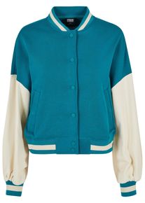 Urban Classics Damen Collegejacke "Urban Classics Damen", grün, casual, Gr. XL, unifarben, 65% Baumwolle, 35% Polyester, Jacken