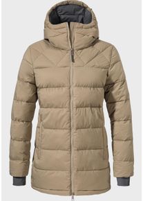 Schöffel SCHÖFFEL Damen Parka "Insulated Parka Boston L", braun, modisch, Gr. 40, Oberstoff : Aussenseite: 100% Polyester (Membran: Polyurethan) Futter : 100%
