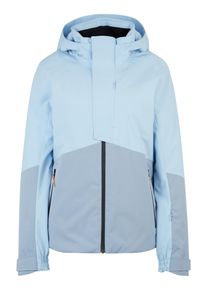 Ziener Damen Skijacke "TEDA", blau, Gr. 44, Obermaterial alle Farben außer frozen blue stru, jungle print: 100% Polyester recycled, Obermaterial