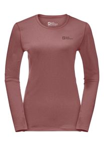 Jack Wolfskin Damen Rundhalspullover "SKY THERMAL L/S W", rot, Gr. S, Hauptmaterial: 100% Polyester, Pullover