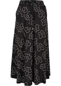 Urban Classics Damen Jerseyrock "Urban Classics Damen Ladies Viscose Midi Skirt", schwarz, Gr. M, 100% Viskose, Röcke