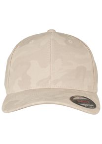 Flexfit Damen Flex Cap "Flexfit Unisex Flexfit Light Camo", beige, casual, Gr. S, 98% Baumwolle, 2% Elasthan, Caps