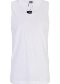 Urban Classics Damen Shirttop "Urban Classics Herren Jersey Big Tank", weiß, Gr. L, unifarben, 100% Baumwolle, Tops
