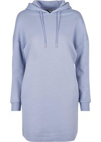 Urban Classics Damen Shirtkleid "Urban Classics Damen Ladies Organic Oversized Terry Hoody Dress", blau, klassisch, Gr. S, unifarben, 100% Baumwolle,