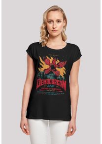 F4NT4STIC Damen T-Shirt "Stranger Things Demogorgon Poster", schwarz, casual, Gr. XXL, Obermaterial: 100% Baumwolle, Shirts, Premium Qualität