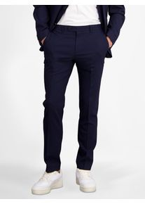 Lerros Herren Baukastenhose "Lerros Herren Anzughose mit Stretchanteil, gerade geschnitten", blau, Gr. 54, 49% Viskose, 29% Polyester, 20% Wolle, 2%