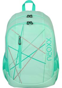 neoxx Kinder Schulrucksack "Flow, Mint To Be", grün, Polyester, Rucksäcke, teilweise aus recyceltem Material