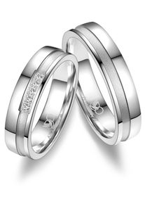 MARRYA Damen Partnerring "Silber Ringe Trauringe Eheringe Partnerringe", 54, Silber 925 (Sterlingsilber), silber, Silber 925 (Sterlingsilber),