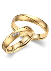 MARRYA Damen Partnerring "Titan Ringe Trauringe Eheringe Partnerringe", 64, Titan, gold, Titan, Fingerringe