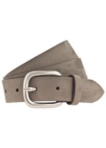 H.I.S. H.I.S Damen Ledergürtel, grau, Basic,casual,modisch,klassisch, Gr. 105, Leder, Gürtel, mit H.I.S Blindprägung - NEU bis Gr. 125 verfügbar
