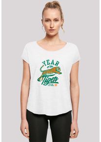 F4NT4STIC Damen T-Shirt "Stranger Things Hawkins Year of The Tiger 86", weiß, casual, Gr. S, Obermaterial: 100% Baumwolle, Shirts, Premium Qualität