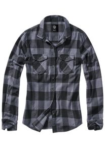Brandit Damen Langarmhemd "Brandit Damen Amy Flanell Shirt GIRLS", schwarz, Gr. 7XL, 100% Baumwolle, Hemden
