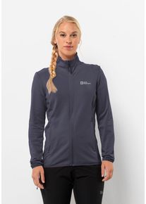Jack Wolfskin Damen Fleecejacke "KOLBENBERG FZ W", grau, Gr. XXL, Obermaterial: 95% Polyester, 5% Elastan; Futter: 100% Polyester, Jacken