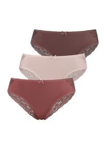 Vivance Damen Brasilslip, Gr. 32, bunt, Single Jersey, Obermaterial: 95% Baumwolle, 5% Elasthan. Spitze: 90% Polyamid, 10% Elasthan, unifarben,