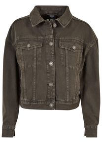 Urban Classics Damen Jeansjacke "Urban Classics Damen Ladies Oversized Colored Denim Jacket", braun, klassisch, Gr. XXL, unifarben, 100% Baumwolle,
