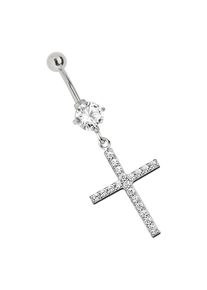 Adelia´s ADELIA ́S Damen Bauchnabelpiercing "Piercing Bauchnabelpiercing", silber, Chirurgiestahl, Piercings, aus 316l Stahl