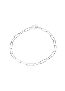 Vivance Damen Armband "925/- Sterlingsilber Gliederarmband glanz weiß 19 cm", 19cm, Silber 925 (Sterlingsilber), weiß, Silber 925 (Sterlingsilber),