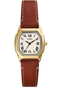 Fossil Damen Quarzuhr "HARLOW", braun, Armbanduhren, Armbanduhr, Damenuhr, Lederarmband, analog