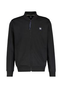 Lerros Herren Sweatjacke "Lerros Sweatjacke mit Collegekragen", schwarz, Gr. S, 50% Baumwolle, 50% Polyester, Sweatjacken