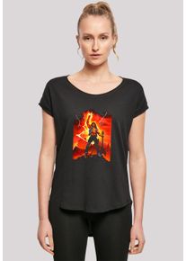 F4NT4STIC Damen T-Shirt "Stranger Things Hell Guitar- DTG Netflix TV Series", schwarz, casual, Gr. XL, Obermaterial: 100% Baumwolle, Shirts, Premium