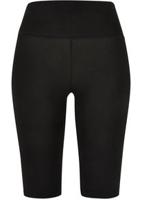 Urban Classics Damen Radlerhose "Urban Classics Damen Ladies Organic Stretch Jersey Cycle Shorts", schwarz, Gr. M, unifarben, 95% Baumwolle, 5%