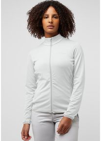Jack Wolfskin Damen Funktionsjacke "PRELIGHT TRAIL FZ W", grau, Gr. L, Obermaterial: 84% Polyester, 16% Elastan; Futter: 100% Polyester, Jacken