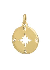 OROLINO Damen Ketten-Anhänger "Gold 375 mit Kompass-Motiv", ONE-SIZE, Gold, 0,6 g, gelb, Gold, Schmuckanhänger
