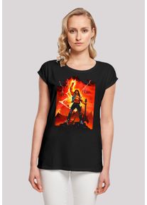F4NT4STIC Damen T-Shirt "Stranger Things Hell Guitar", schwarz, casual, Gr. XXXL, Obermaterial: 100% Baumwolle, Shirts, Premium Qualität