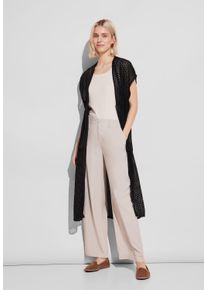 Halstuch Street One, schwarz, Stoff, 65% Polyester, 35% Baumwolle, Modetücher, aus softem Materialmix