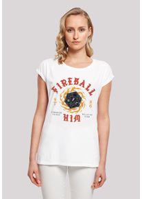F4NT4STIC Damen T-Shirt "Stranger Things Fireball Dice 86", weiß, casual, Gr. XL, Obermaterial: 100% Baumwolle, Shirts, Premium Qualität