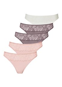Vivance Damen String, Gr. 32, rosa, Obermaterial: 95% Baumwolle, 5% Elasthan. Spitze: 90% Polyamid, 10% Elasthan, unifarben, Unterhosen, aus