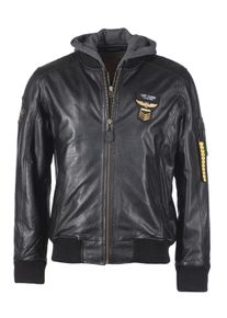 Top Gun Herren Lederjacke "TGJ1004", schwarz, Gr. S, Obermaterial: 100% Leder, Lamm / Futter: 100% Baumwolle / Ärmelfutter: 100% Polyester /