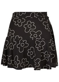 Urban Classics Damen Jerseyrock "Urban Classics Damen Ladies Viscose Mini Skort", schwarz, Gr. L, 100% Viskose, Röcke